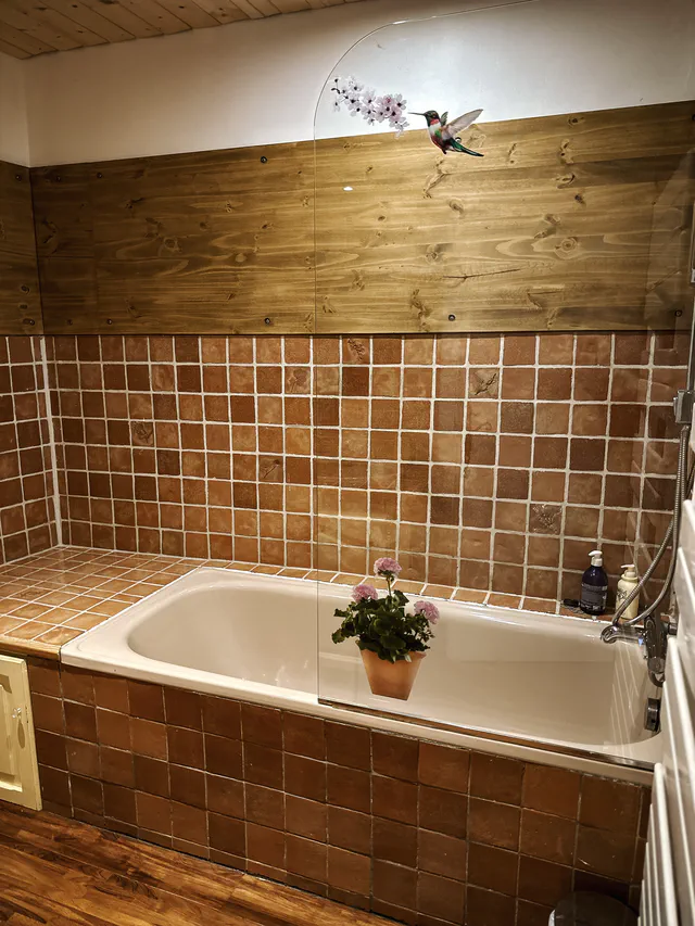 Salle de Bain avec baignoire - Chambre d'hôtes les Arnauds à Aix-en-Provence